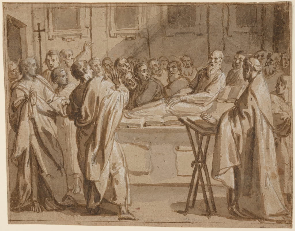  153-Giovanni Lanfranco-Il funerale di Raimondo Diocrès, un episodio della storia di San Bruno-Ashmolean Museum, University of Oxford 